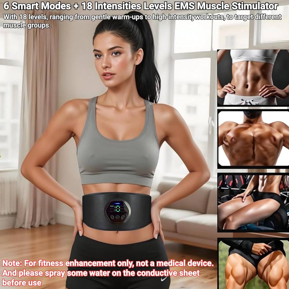 Ceinture abdominale d'électrostimulation musculaire (EMS)